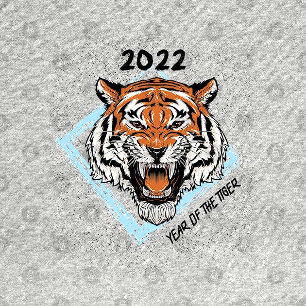 2022 Year of The Tiger - black by euheincaio